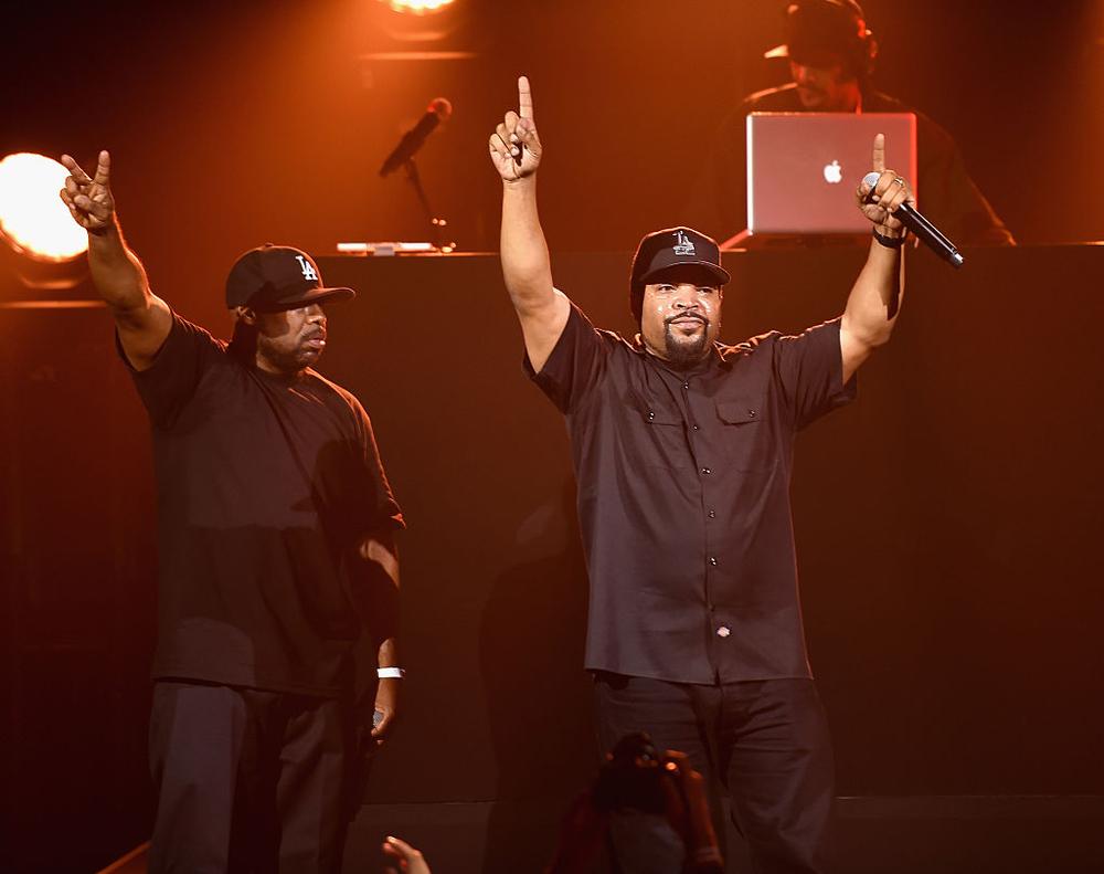 NEW YORK, NY - OCTOBER 19: Ice Cube performs at KENZO x H&M Launch Event Directed By Jean-Paul Goude' at Pier 36 on October 19, 2016 in New York City. (Photo by Nicholas Hunt/Getty Images for H&M)