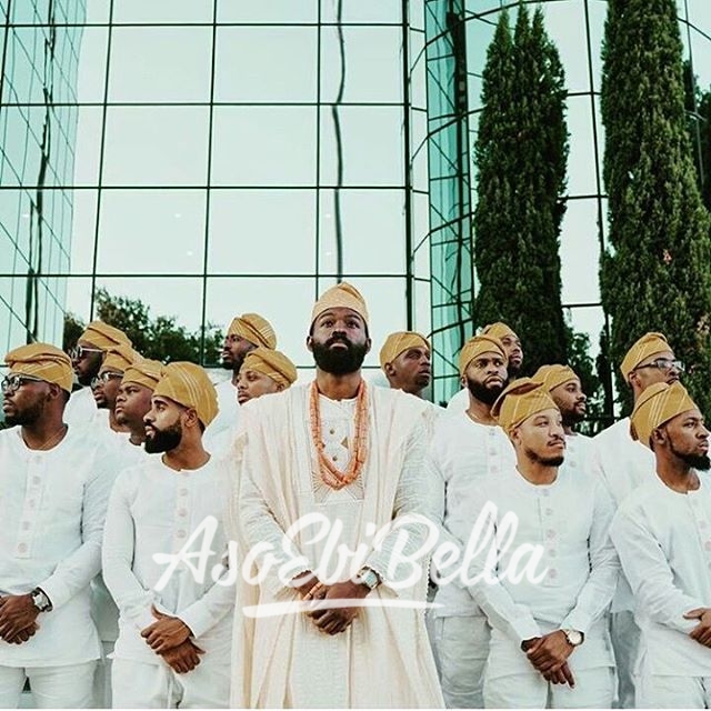 Groom @seyiopegbemi & his men