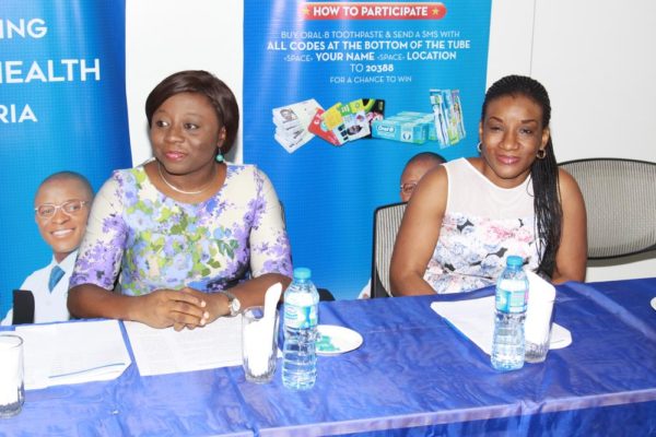 Tolulope Adedeji- Brand Marketing Director P&G Nigeria, Ifeoma Chuks Adizue- Brand Manager Oral B, Tolulope Adedeji- Brand Marketing Director P&G Nigeria