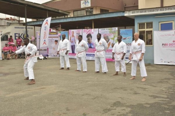 Karate Against Cancer at Pink October Walk