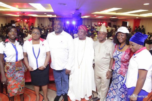 L/R: Kemi Shokenu-Morris, Dr Abiola Olorode, Olusegun Adebutu, Sir Kessington Adebutu, SSG Ogun State, Barrister Margaret Orakwusi and Matel-Okoh