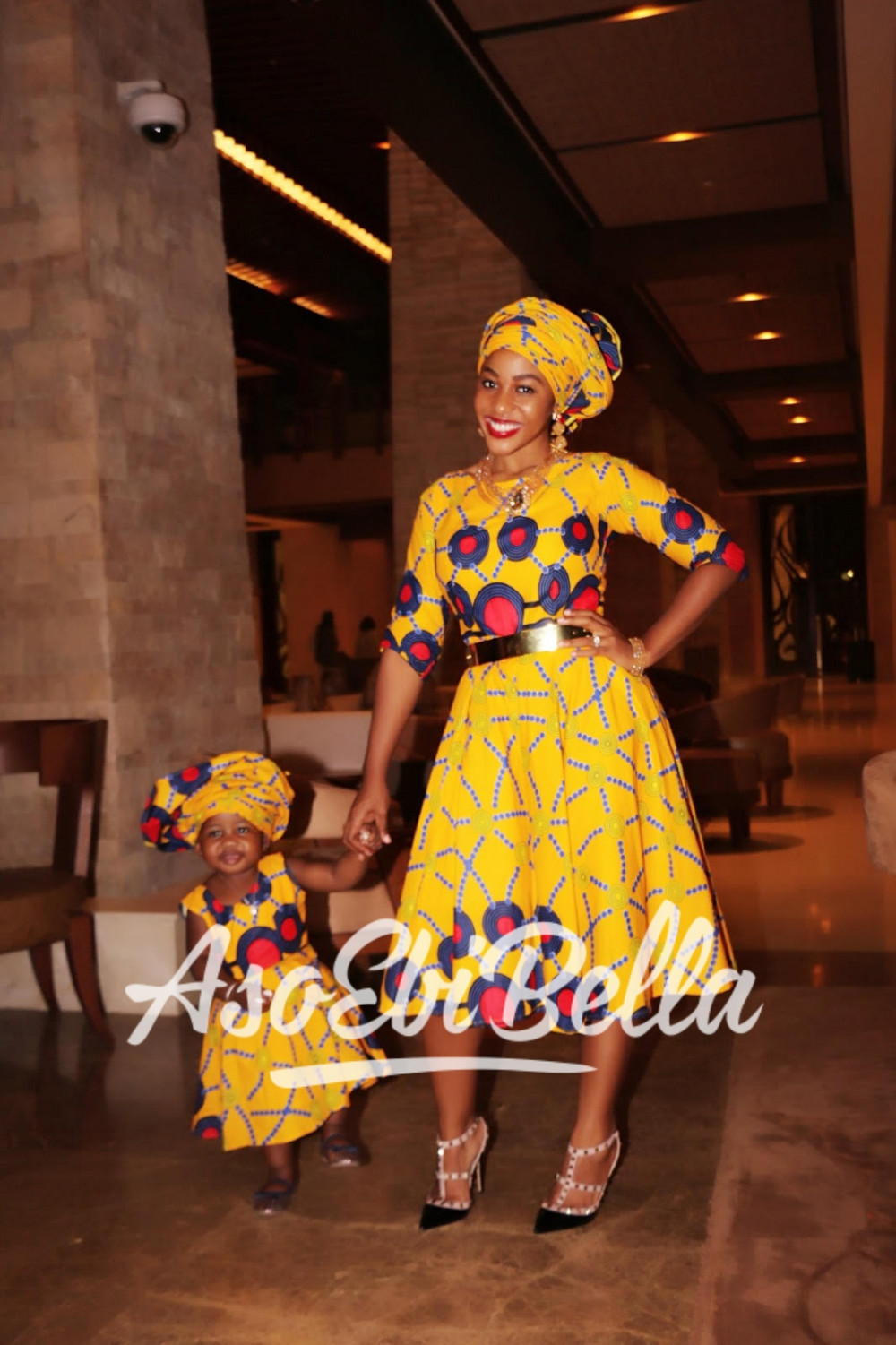 Milla Adewunmi & daugther Fabric by @ajbagudu
