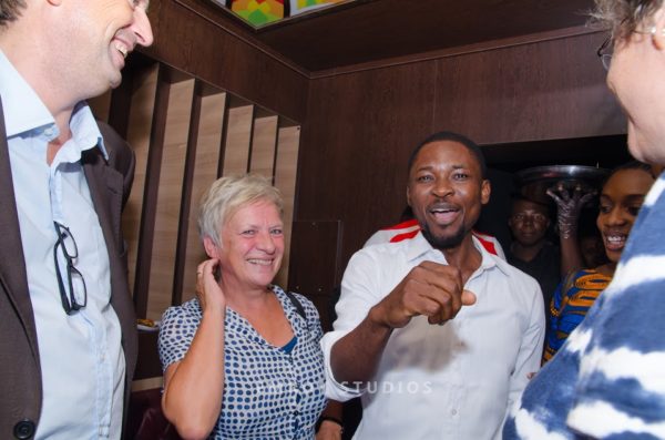 Omojuwa with Hans Verolme, Barbara Unmüssig and Christine K