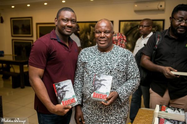 Othuke with the President of Abuja Literary Society, Anthony Analiefo