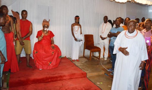 Pic.22. The new Oba of Benin, Omo NOba Eheneden Erediauwa at his coronation ceremony in Benin on Thursday (20/10/16). 7852/20/10/2016/Ernest Okorie/BJO/NAN