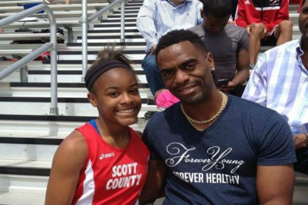 Tyson Gay and Trinity Gay