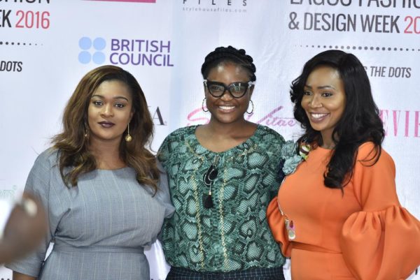 From Left: Jennifer Onochie(), Londe Thompson (), Ogwa Iweze (Creative Director, DYZN)