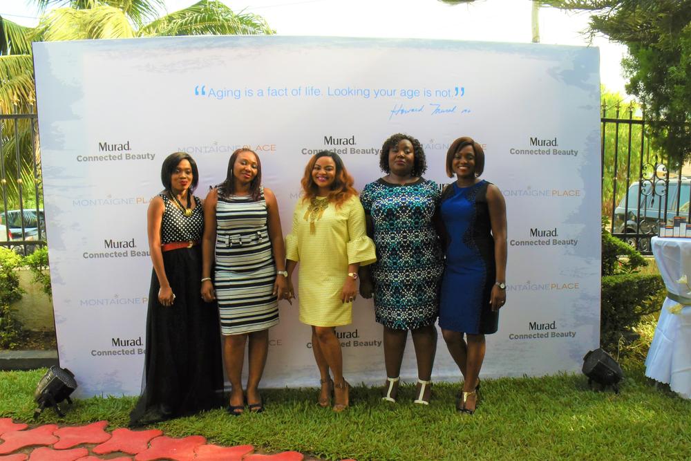 L-R: Tosin Akinyemi, Queen Ogunsile; Head of Training Montaigne Place, Funmi Elliott; Head of Marketing & Brands Management Montaigne Place, Toyin Gbede- Kayode; Head of Digital & Online Strategy Montaigne Place, Toyin Adepegba; Brand Manager Montaigne Place.