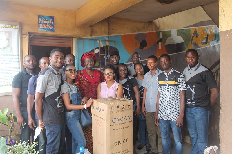 The Ideas House team at Ikosi Junior High School, Ketu, Lagos