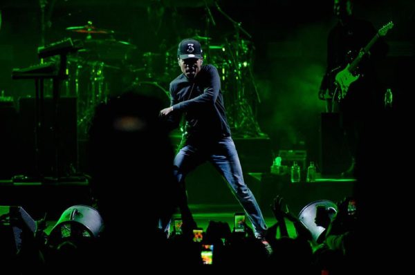 CLEVELAND, OH - NOVEMBER 04: Chance the Rapper performs on stage during a Get Out The Vote concert in support of Hillary Clinton at Wolstein Center in Cleveland, Ohio on November 4, 2016 in Cleveland, Ohio. (Photo by Duane Prokop/Getty Images)