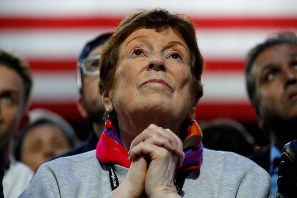 on election night at the Jacob K. Javits Convention Center November 8, 2016 in New York City. Clinton is running against Republican nominee, Donald J. Trump to be the 45th President of the United States.