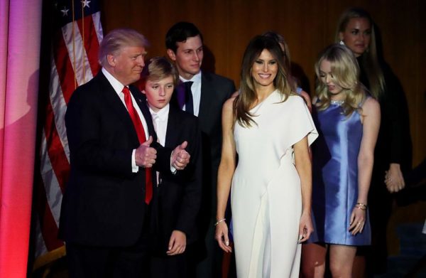 at the New York Hilton Midtown in the early morning hours of November 9, 2016 in New York City. Americans went to the polls yerterday to choose between Republican presidential nominee Donald Trump and Democratic presidential nominee Hillary Clinton as they go to the polls to vote for the next president of the United States.