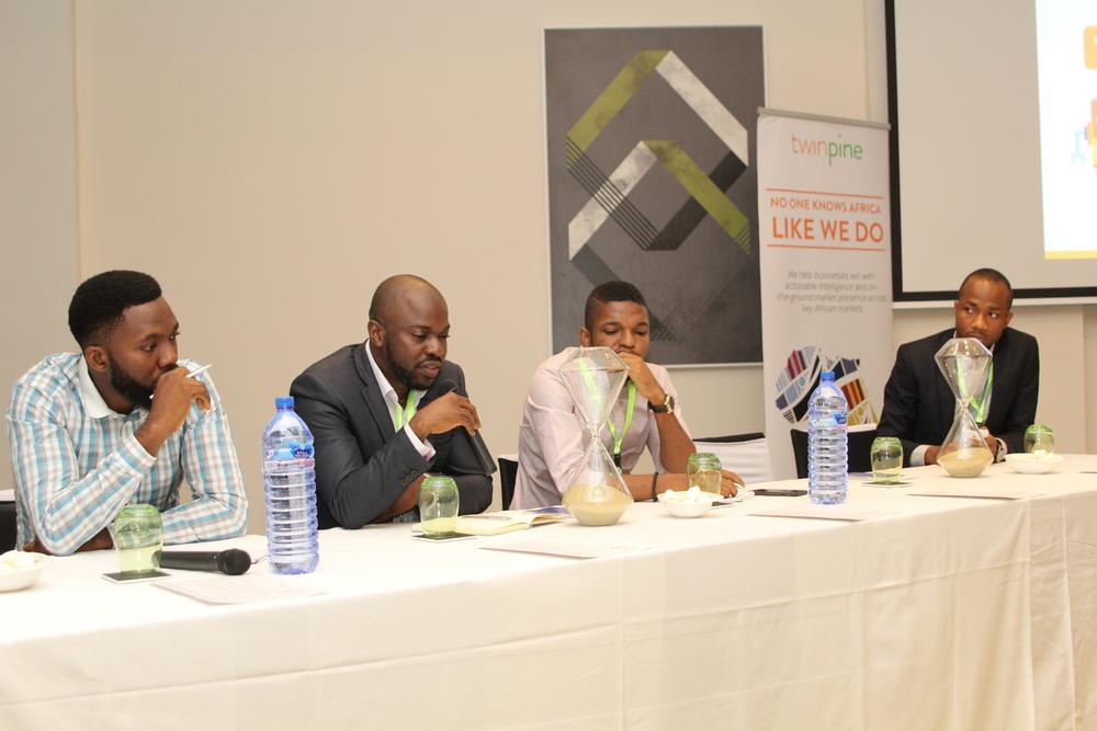 John Iseghohi, Digital Marketing & Strategy at Etisalat; Oti Ukubeyinje, Media Director at Sponge Digital; Tunde Kara, Director, Sales & Bus Dev (Pulse.ng) Ringier Africa; Oduntan Odubanjo, Chief Operation Officer, Twinpine