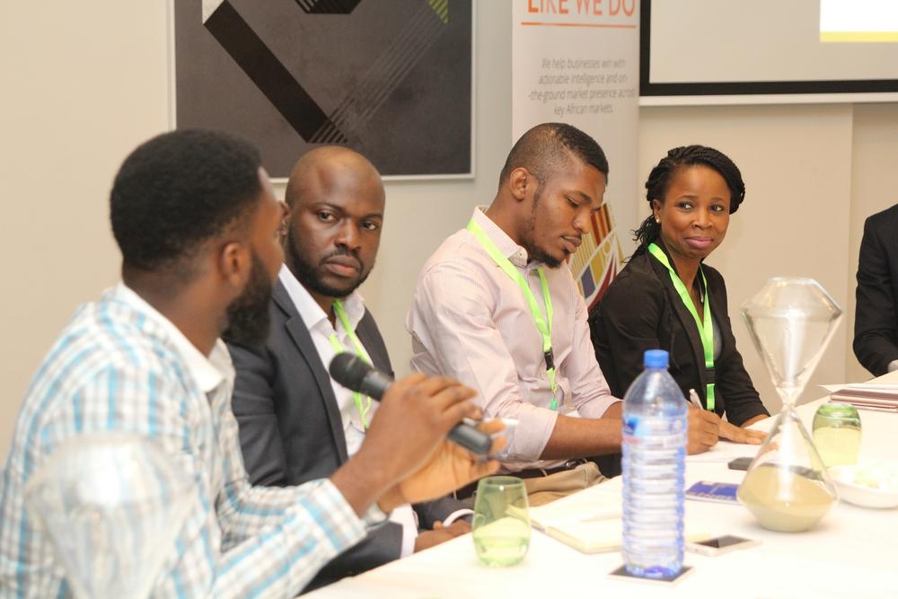 John Iseghohi, Digital Marketing & Strategy at Etisalat; Oti Ukubeyinje, Media Director at Sponge Digital; Tunde Kara, Director, Sales & Bus Dev (Pulse.ng) Ringier Africa; Jumoke Okikiolu, Head Product Marketing at Samsung West Africa