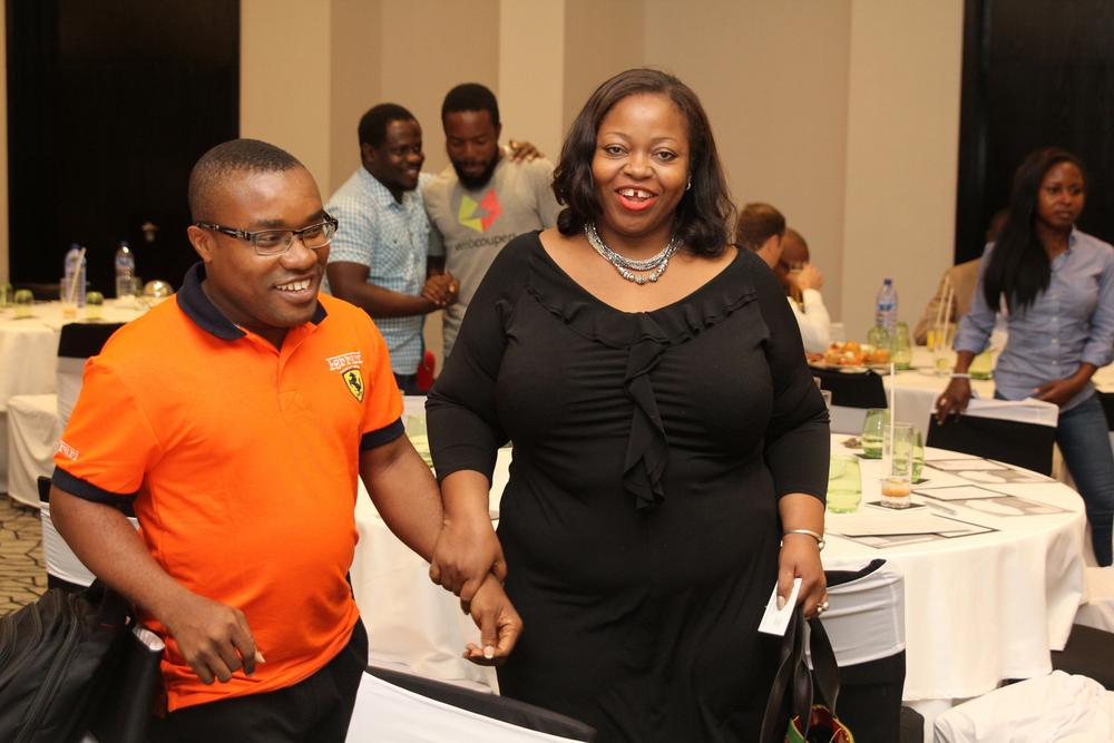 Essien Ekemini, Brand Manager, Ribenna; Rosemary Akpo, Africa Marketing Director - Ribena.