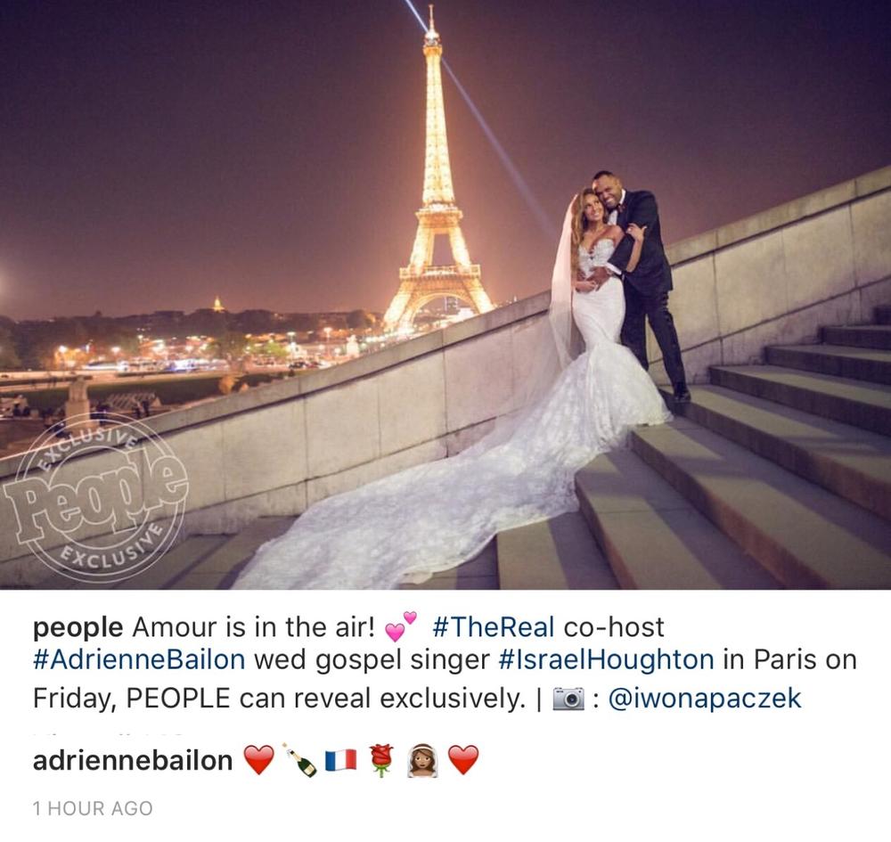 Adrienne bailon wedding dress top