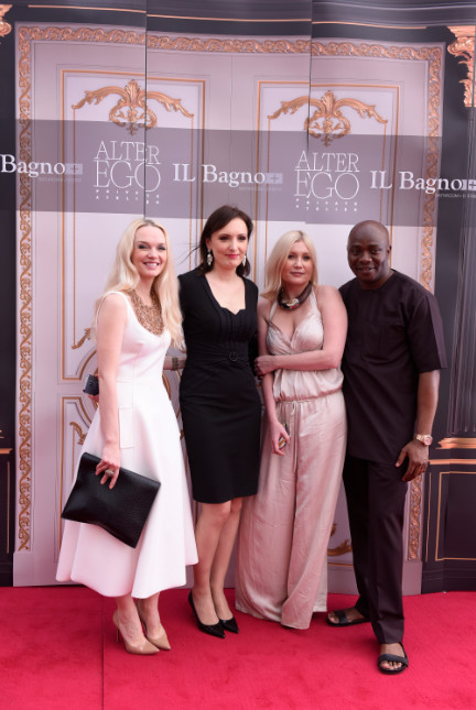 L-R Julia D. Lantieri, CEO, Alter Ego Project Group, Anna Kuzmina, Director, Alter Ego Italian Division, Larisa Girenok, Head of Global Communications & PR, Alter Ego Project Group and Michael Owolabi, CEO, IL Bagno 