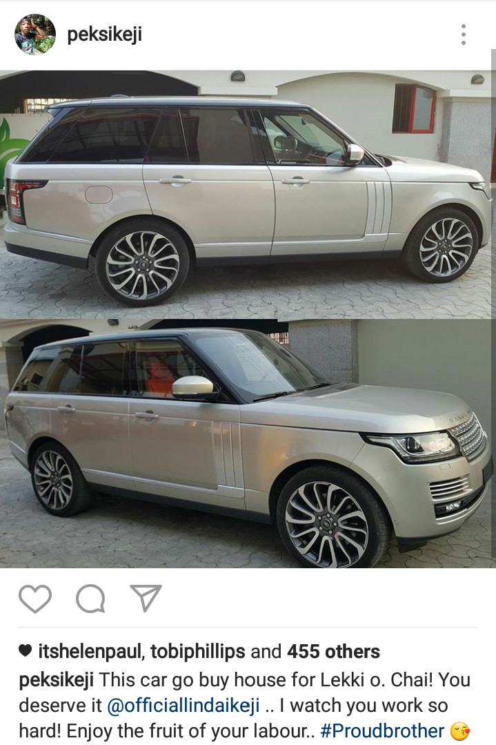 Linda Ikeji Range Rover Autobiography