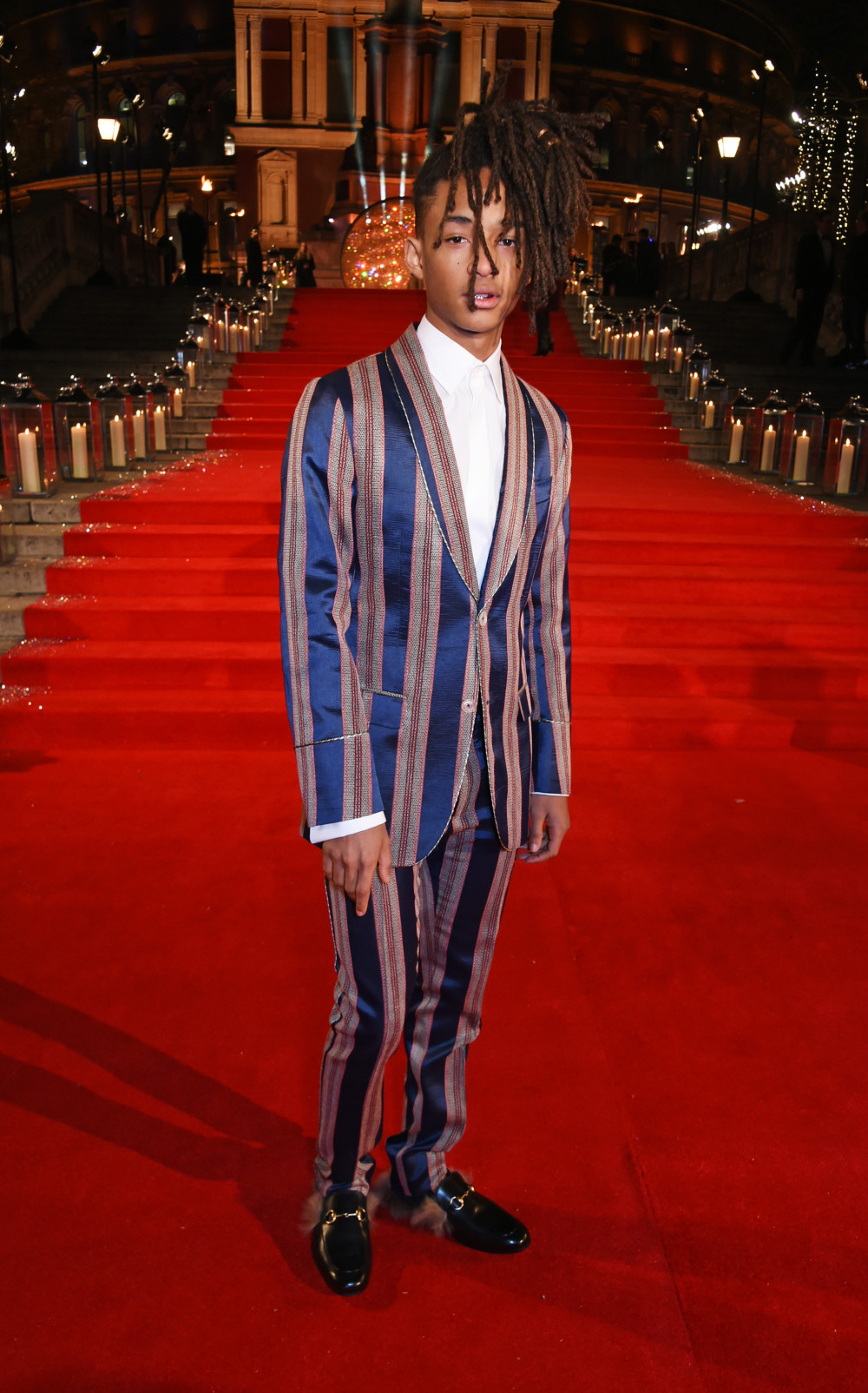 LONDON, ENGLAND - DECEMBER 05: Jaden Smith attends The Fashion Awards 2016 at Royal Albert Hall on December 5, 2016 in London, United Kingdom. (Photo by David M. Benett/Dave Benett/Getty Images)
