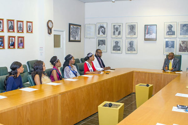 High Commissioner Ambassador Simon Ogah with Founder Dele Onabowu, Sarah Jegede, Onyeka Nweze, Divine Lindo, Mariama Bah.