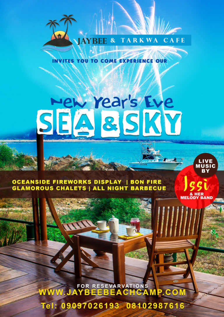 Would you love to spend New Year&#039;s Eve by the Ocean? Come Experience Fun at Jaybee &amp; Tarkwa Cafe
