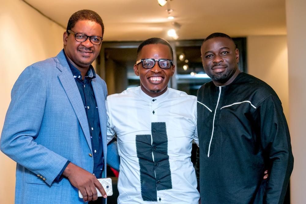 Jerry Isichei, Victor Okpala and a guest