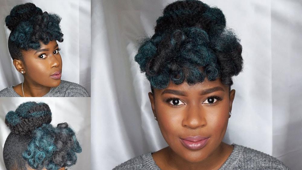 BNFroFriday: Save Money this Christmas with these Hacks for a Quick 'Faux  Bun & Bangs' Hairstyle | BellaNaija