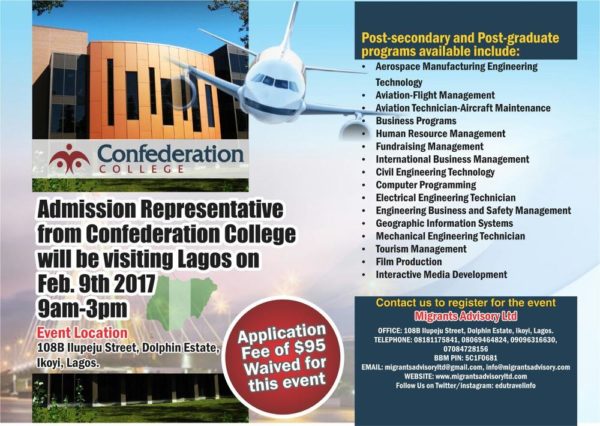 Confederation college job posting