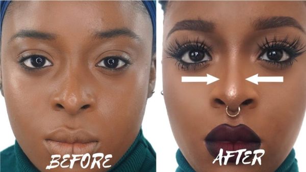 BN TV: Watch Ronke Raji's Perfect Nose Contouring Tutorial in this 2 for 1 Special - BellaNaija