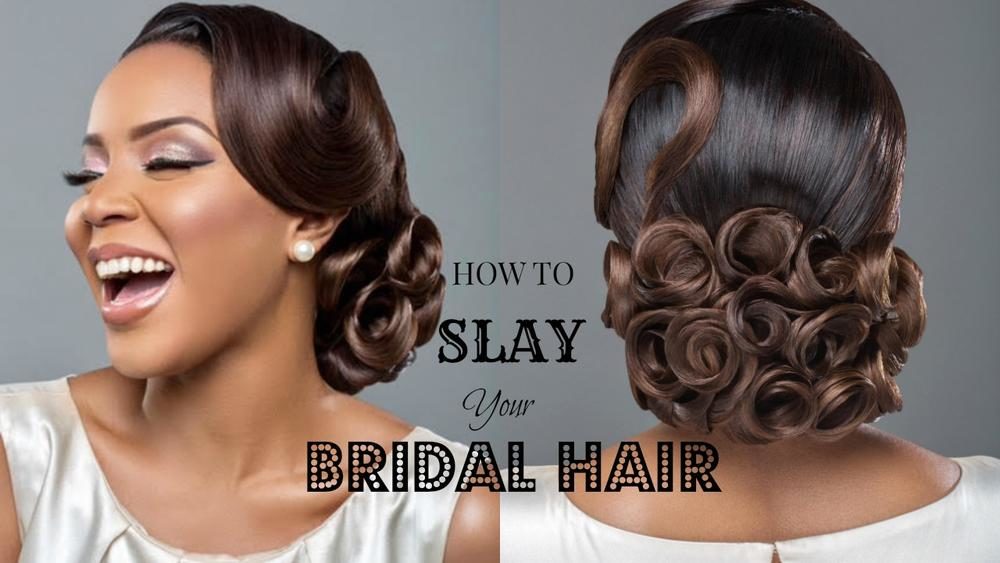 Learn how to Slay your Bridal Hair! Watch how Wedding Planner Wura Manola &  Tola of Charis Hair Do It | BellaNaija