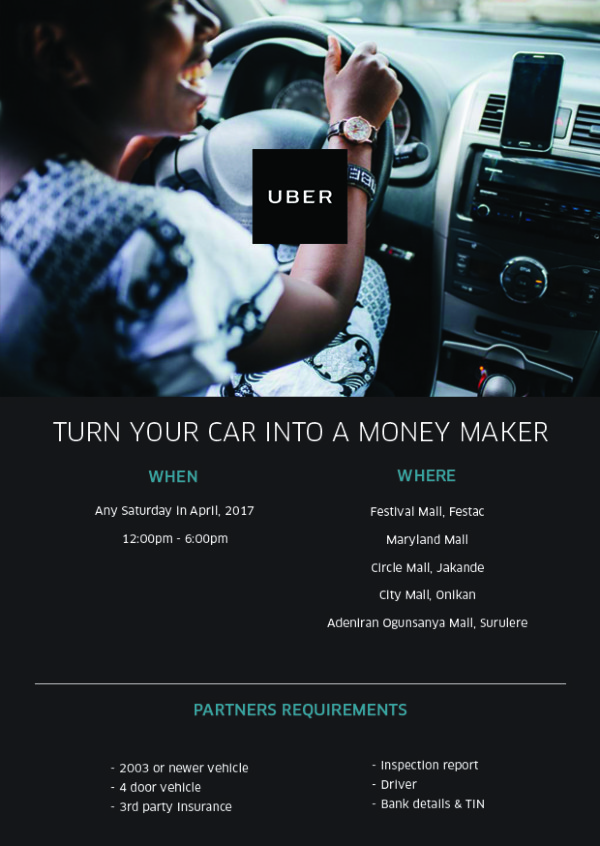 make extra income from your car this april get a free uber flyer template