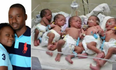 Oluwakemi and Imudia Uduehi and their Quintuplets