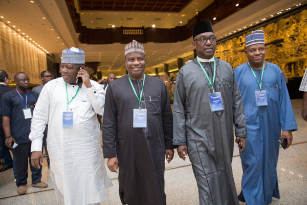 A cross section of Nigerian State Governors at the Forum