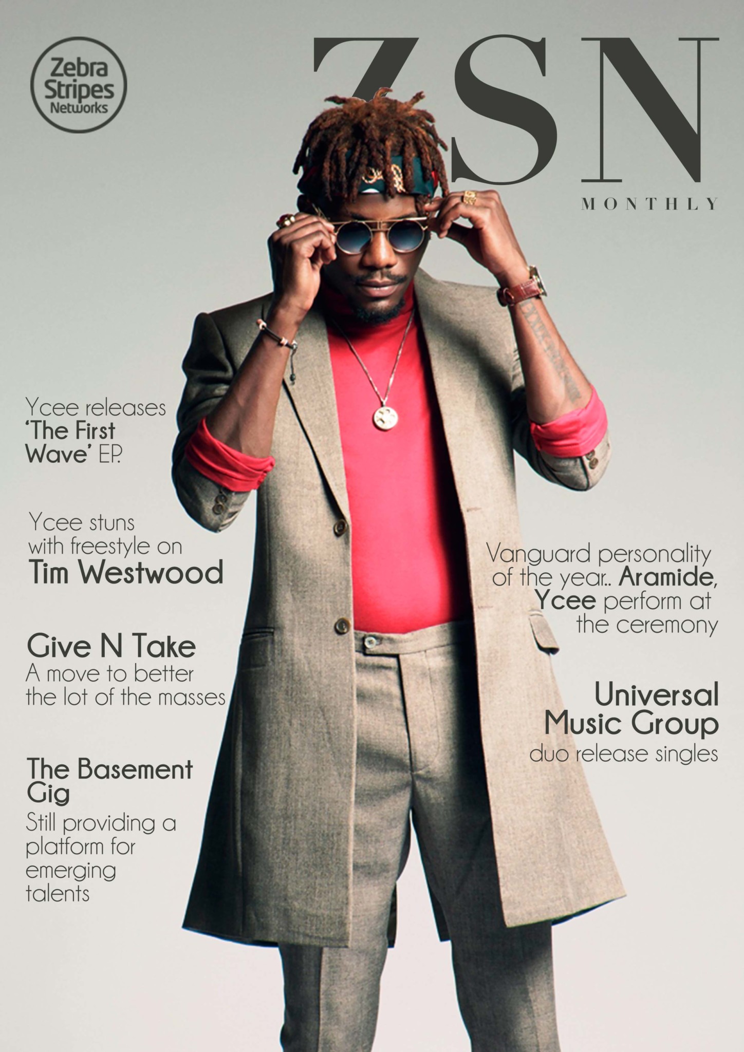 Rapper Ycee & Afro-Soul Singer Aramide Cover the First Edition of ZSN ...