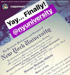 BellaNaija - Over and Out! DJ Cuppy finally receives her Masters Certificate