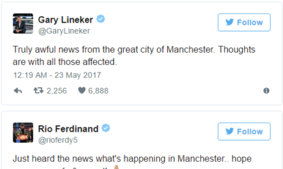 #PrayForManchester: Football World reacts as 19 killed in Suspected UK Terror Attack