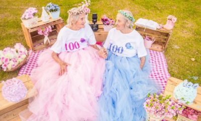 BellaNaija - So Lovely! Brazilian Twin Sisters celebrate 100th Birthday with Playful Shoot