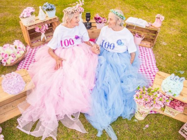 BellaNaija - So Lovely! Brazilian Twin Sisters celebrate 100th Birthday with Playful Shoot