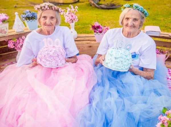 BellaNaija - So Lovely! Brazilian Twin Sisters celebrate 100th Birthday with Playful Shoot