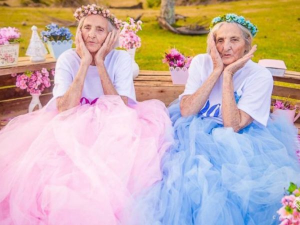 BellaNaija - So Lovely! Brazilian Twin Sisters celebrate 100th Birthday with Playful Shoot