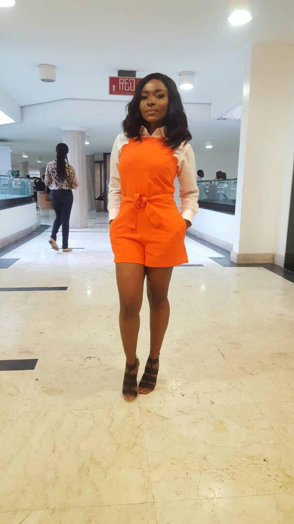 Meg Otanwa Stuns in Victoria Beckham Romper and Jimmy Choo for Europe Fair