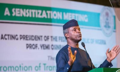 Acting President Yemi Osinbajo