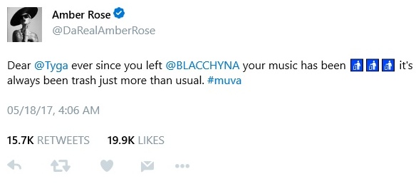 BellaNaija - A Muva Thursday? Amber Rose Backlashes Tyga & Beyonce on Twitter