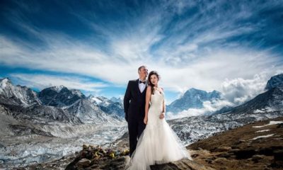 BellaNaija - No Mountain Too High! Couple gets Married on Mount Everest | See Photos