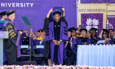 "Imagine the possibilities when women are not held back" Watch Pharrell Williams' Empowering Speech at NYU