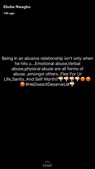 BellaNaija - Ebube Nwagbo shares her view on Domestic Violence