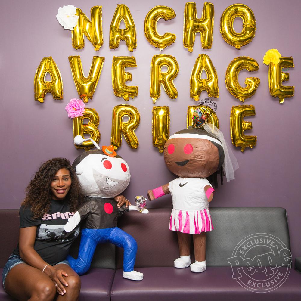 Serena Williams is 'Nacho Average Bride' for her Bridal Shower in Miami