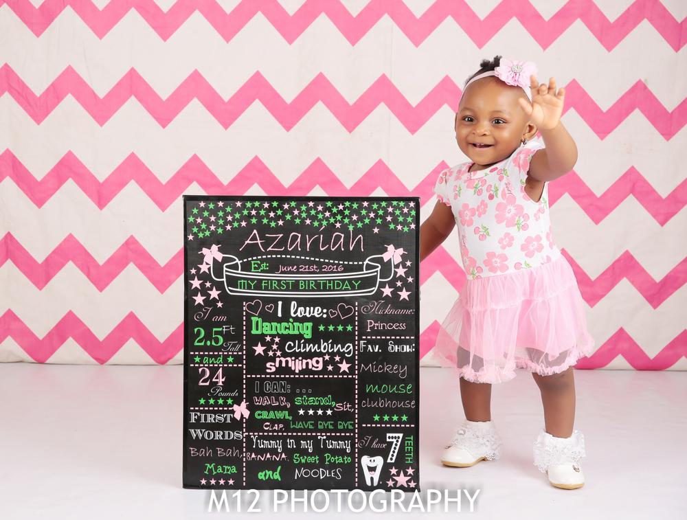 Happy 1st Birthday Baby Azariah! See her Cute New Photos + Sweet Message from Celeb Parents Gbenro & Osas Ajibade