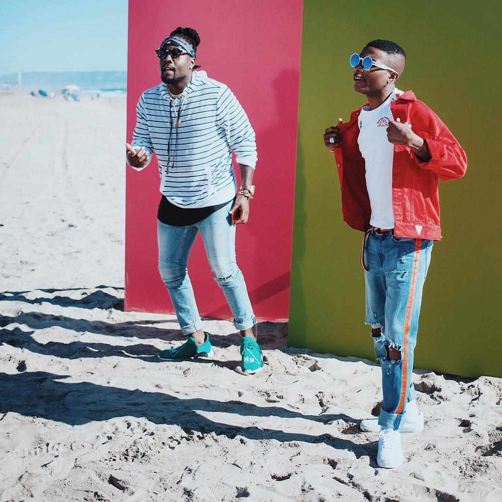 BellaNaija - Naija Boys! Wale & Wizkid link up for New Music Video "My Love" | See B.T.S Photos