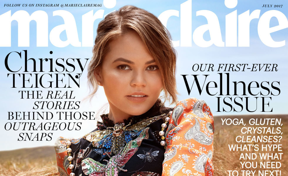 Chrissy Teigen is Unfiltered for Marie Claire's July 2017